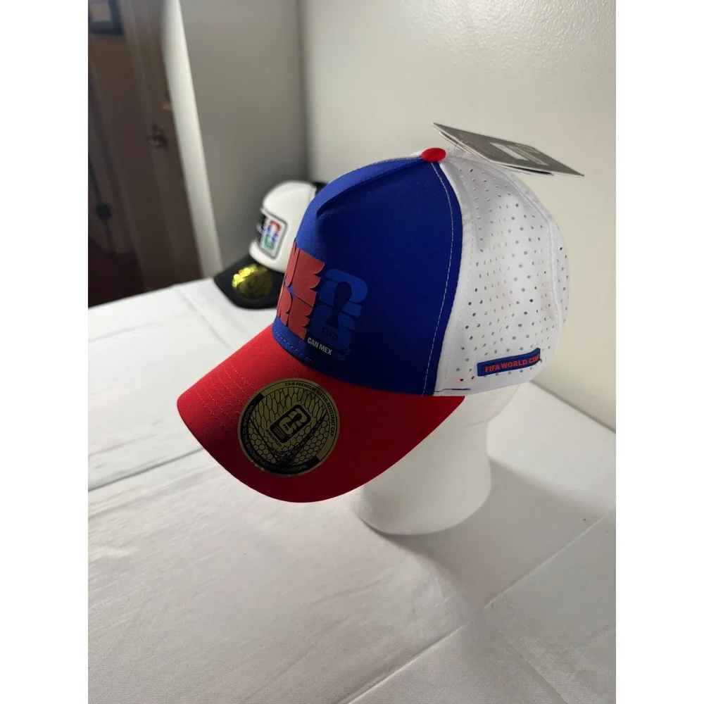FIFA World Cup 2026 We Are 26 Hat Red White Blue Snapback Cap Water Resistant